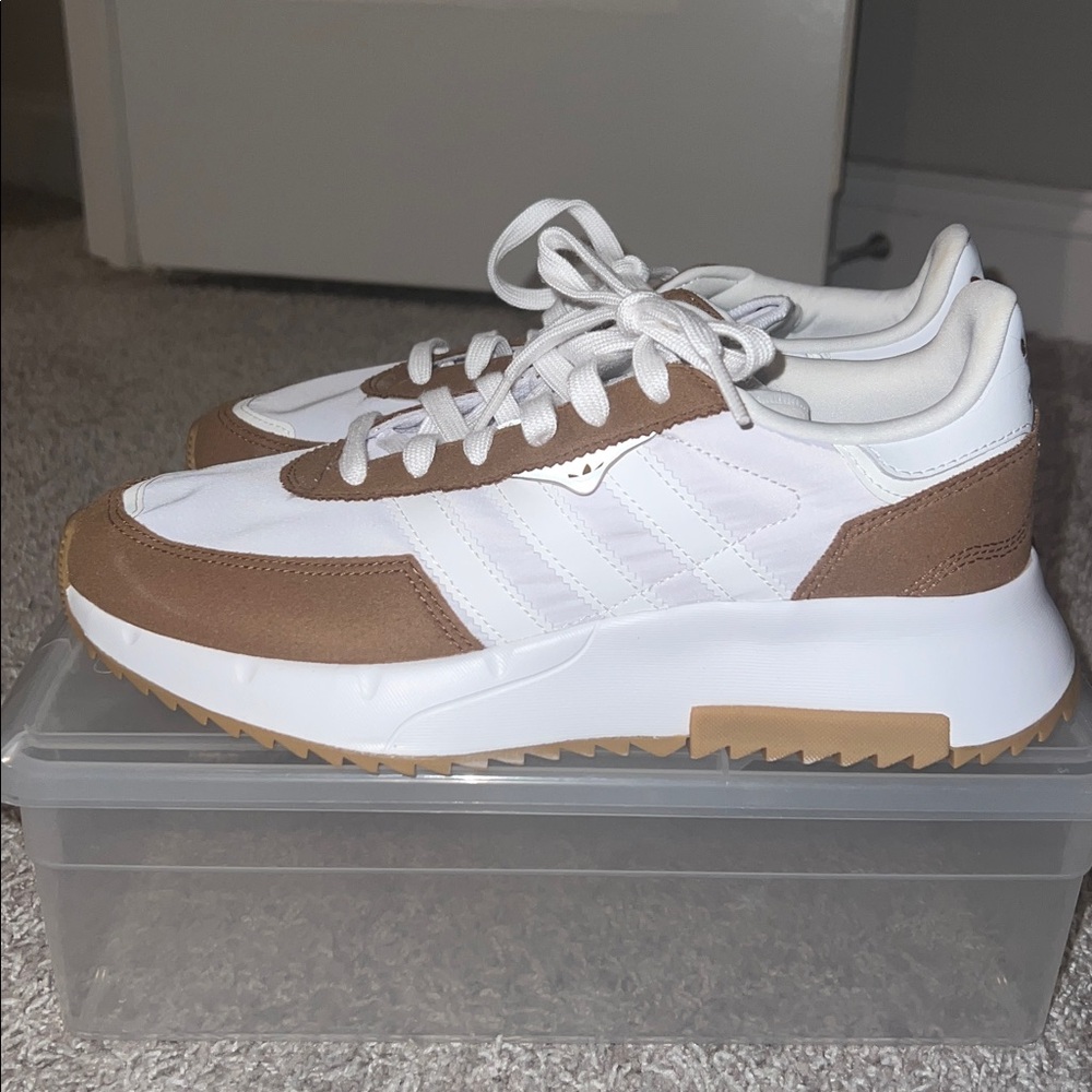 Adidas White and brown Women's Sneakers (brand new)